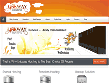 Tablet Screenshot of linkwayhosting.com